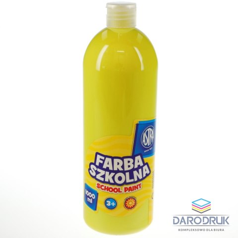 Astra Farby plakatowe szkolne kolor: cytrynowy 1000ml 1 kolor. Astra