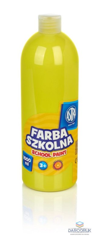 Astra Farby plakatowe szkolne kolor: cytrynowy 1000ml 1 kolor. Astra