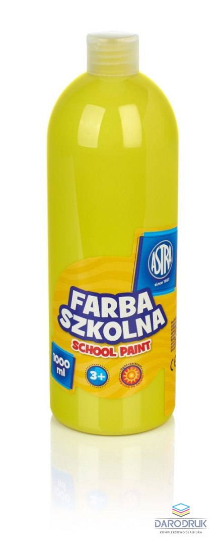 Astra Farby plakatowe szkolne kolor: cytrynowy 1000ml 1 kolor. Astra