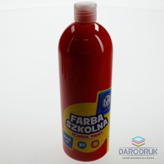 Astra Farby plakatowe szkolne kolor: czerwony 1000ml 1 kolor. Astra