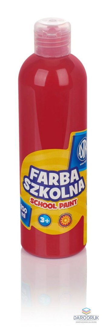 Astra Farby plakatowe szkolne kolor: czerwony 250ml 1 kolor. Astra