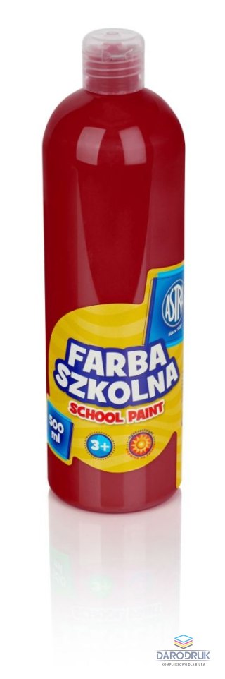 Astra Farby plakatowe szkolne kolor: czerwony 500ml 1 kolor. Astra