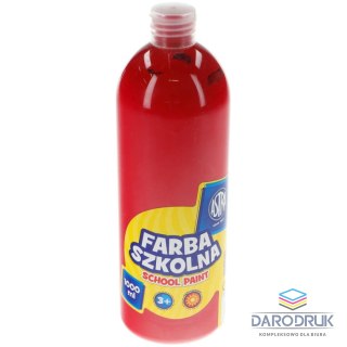Astra Farby plakatowe szkolne kolor: czerwony ciemny 1000ml 1 kolor. Astra
