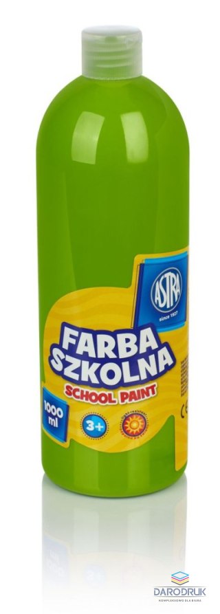 Astra Farby plakatowe szkolne kolor: limonkowy 1000ml 1 kolor. Astra