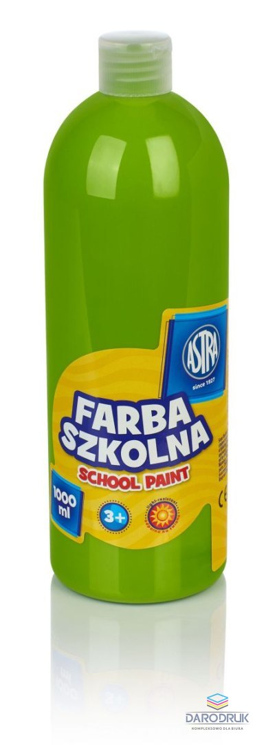 Astra Farby plakatowe szkolne kolor: limonkowy 1000ml 1 kolor. Astra