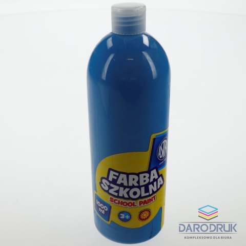 Astra Farby plakatowe szkolne kolor: niebieski 1000ml 1 kolor. Astra