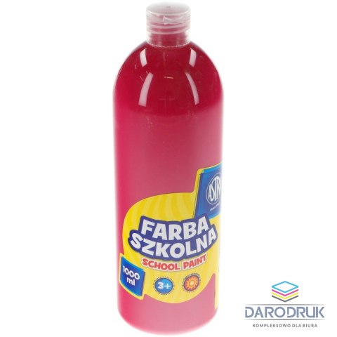 Astra Farby plakatowe szkolne kolor: różowy 1000ml 1 kolor. Astra