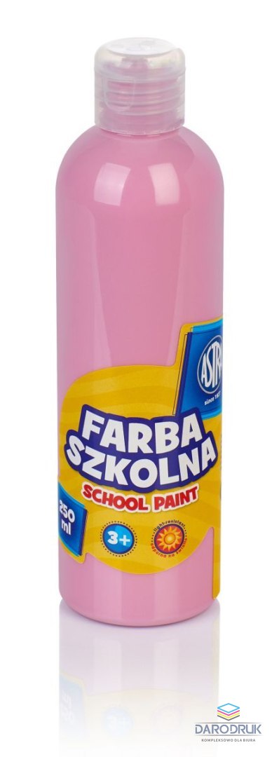 Astra Farby plakatowe szkolne kolor: różowy jasny 250ml 1 kolor. Astra