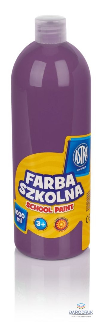 Astra Farby plakatowe szkolne kolor: śliwkowy 1000ml 1 kolor. Astra