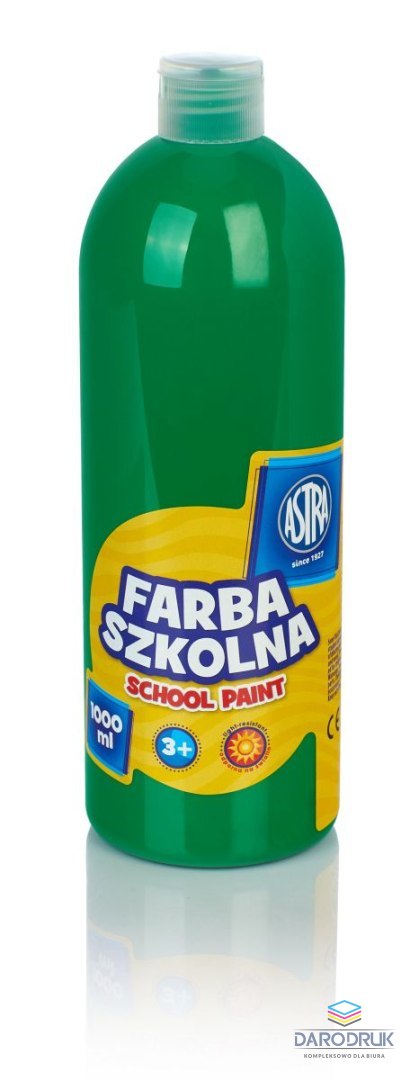 Astra Farby plakatowe szkolne kolor: zielony 1000ml 1 kolor. Astra