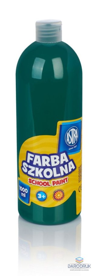 Astra Farby plakatowe szkolne kolor: zielony ciemny 1000ml 1 kolor. Astra
