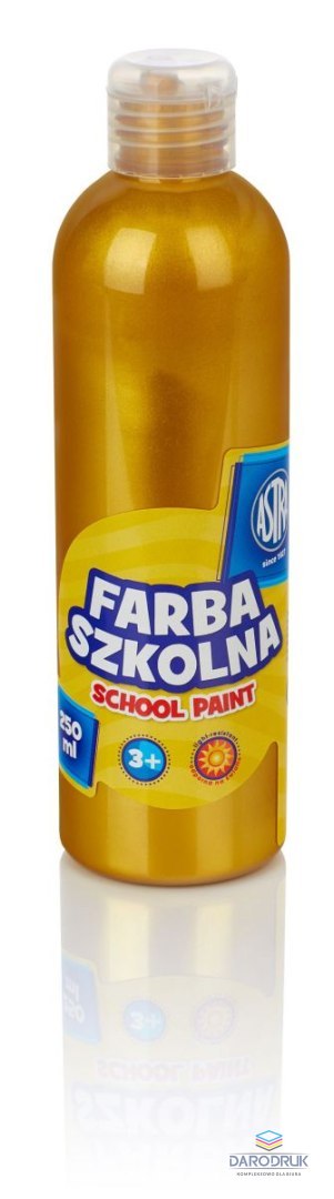 Astra Farby plakatowe szkolne kolor: złoty 250ml 1 kolor. Astra