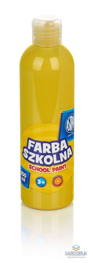 Astra Farby plakatowe szkolne kolor: żółty 250ml 1 kolor. Astra