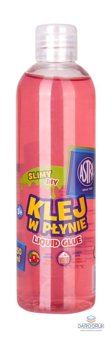 Astra Klej w płynie różowy 250ml Astra