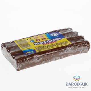 Astra Plastelina 1 kol. brązowa 500g Astra