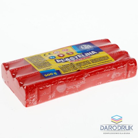 Astra Plastelina 1 kol. czerwona 500g Astra