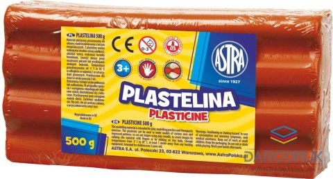 Astra Plastelina 1 kol. czerwona 500g Astra