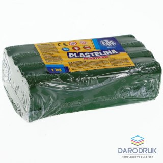 Astra Plastelina 1 kol. zielony ciemny 1000g Astra (303111019)
