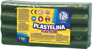 Astra Plastelina 1 kol. zielony ciemny 1000g Astra (303111019)