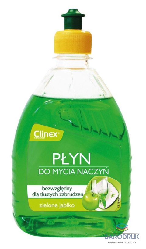 Clinex Płyn do mycia naczyń Clinex zielone jabłko 500 ml (CL77719)