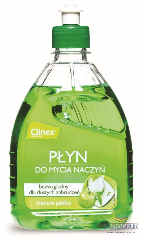 Clinex Płyn do mycia naczyń Clinex zielone jabłko 500 ml (CL77719)