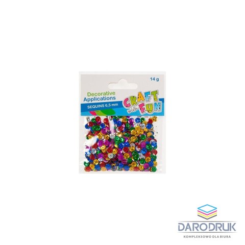 Craft with Fun Cekiny KÓŁKA mix 14g Craft with Fun (327088)