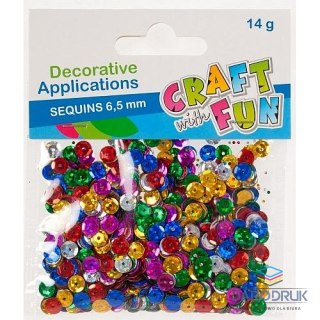 Craft with Fun Cekiny KÓŁKA mix 14g Craft with Fun (327088)