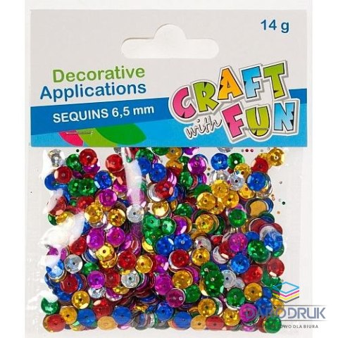 Craft with Fun Cekiny KÓŁKA mix 14g Craft with Fun (327088)