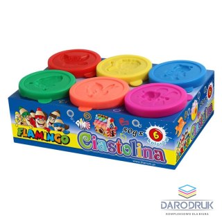 Flamingo Ciastolina 6 kol. 300g Flamingo (334699)