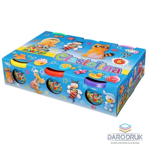 Flamingo Ciastolina 6 kol. 420g Flamingo (3632)