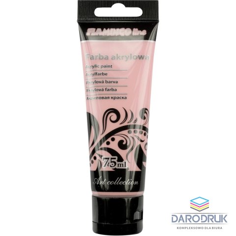Flamingo Line Farba akrylowa Pastel kolor: jasnołososiowy 75ml Flamingo Line (073)