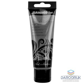 Flamingo Line Farba akrylowa Perłowy kolor: grafitowy 75ml Flamingo Line (120)
