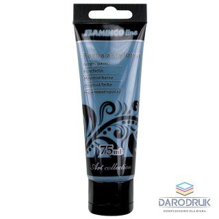 Flamingo Line Farba akrylowa Perłowy kolor: niebieski 75ml Flamingo Line (117)