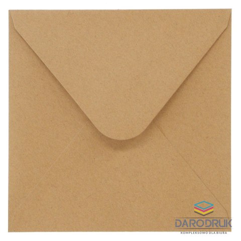 Galeria Papieru Koperta kraft ciemnobeżowy beżowa [mm:] 160x160 Galeria Papieru (280322) 10 sztuk