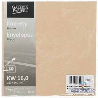 Galeria Papieru Koperta nature beżowa [mm:] 160x160 Galeria Papieru (280320) 10 sztuk