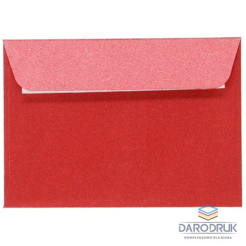 Galeria Papieru Koperta B7 pearl czerwona p perłowy czerwony Galeria Papieru (280517) 10 sztuk