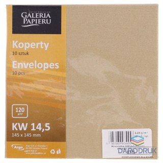 Galeria Papieru Koperta pearl złota p złota [mm:] 145x145 Galeria Papieru (280715) 10 sztuk