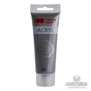 Happy Color Farba akrylowa Happy Color kolor: szara 75ml Happy Color (HA 7370 0075-80)