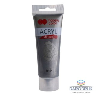 Happy Color Farba akrylowa kolor: czarny/srebrny 75ml Happy Color (HA 7370 0075-819)