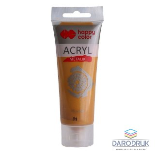 Happy Color Farba akrylowa kolor: złoty 75ml Happy Color (HA 7370 0075-11)