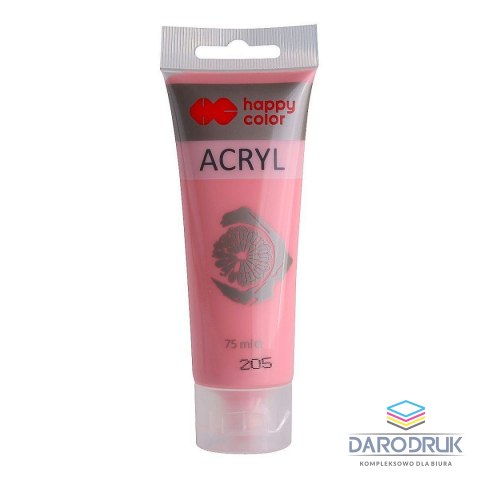 Happy Color Farba akrylowa pastelowa kolor: różowy pastelowy 75ml Happy Color (HA 7370 0075-205)