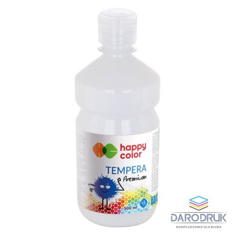 Happy Color Farba tempera kolor: biały 500ml 1 kolor. Happy Color (3310)