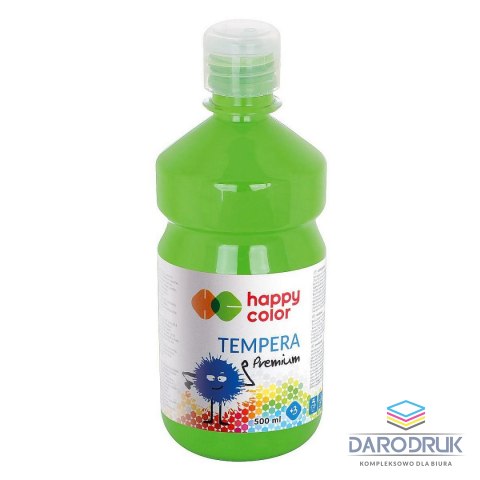 Happy Color Farba tempera kolor: zielony jasny 500ml 1 kolor. Happy Color (HA 3310 0500-51)