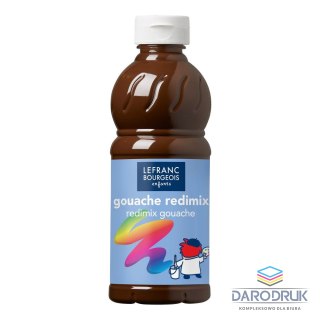 Lefranc&Bourgeois Farba tempera REDIMIX kolor: brązowy 500ml 1 kolor. Lefranc&Bourgeois (188016)