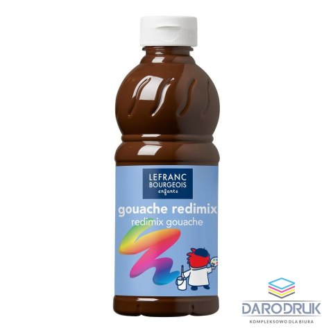 Lefranc&Bourgeois Farba tempera REDIMIX kolor: brązowy 500ml 1 kolor. Lefranc&Bourgeois (188016)