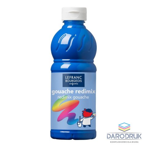 Lefranc&Bourgeois Farba tempera REDIMIX kolor: cyan 500ml 1 kolor. Lefranc&Bourgeois (188010)