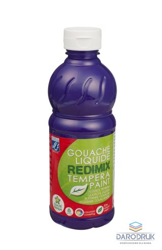 Lefranc&Bourgeois Farba tempera REDIMIX kolor: fioletowy 500ml Lefranc&Bourgeois (188008)