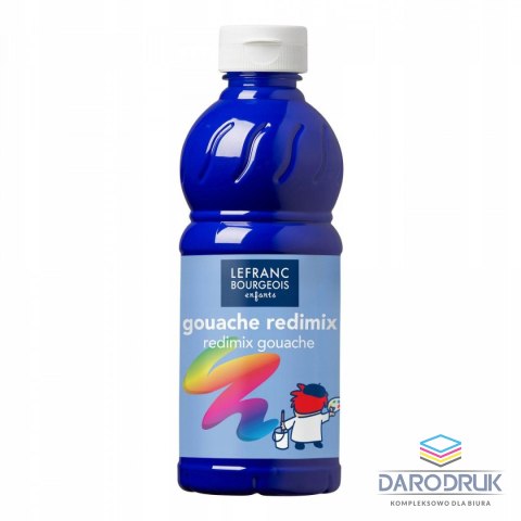 Lefranc&Bourgeois Farba tempera REDIMIX kolor: niebieski 500ml 1 kolor. Lefranc&Bourgeois (188009)