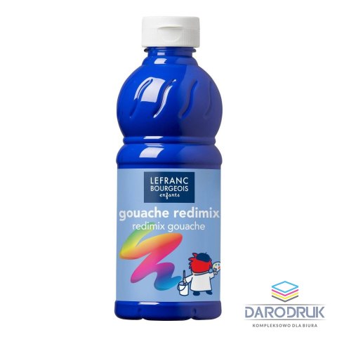 Lefranc&Bourgeois Farba tempera REDIMIX kolor: niebieski 500ml 1 kolor. Lefranc&Bourgeois (188140)