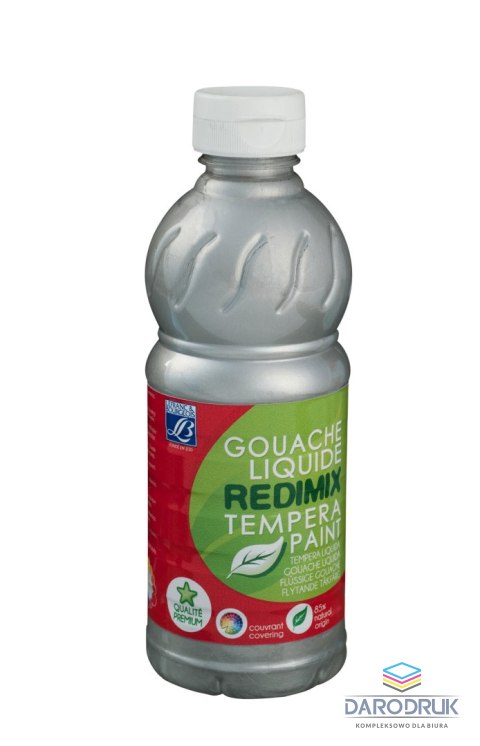 Lefranc&Bourgeois Farba tempera REDIMIX kolor: srebrny 500ml 1 kolor. Lefranc&Bourgeois (188342)